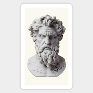 Zeus Greek sculpture Sticker